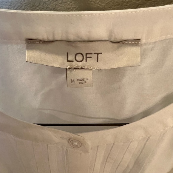 Loft Cotton Eyelet Sleeveless Blouse - Picture 3 of 3